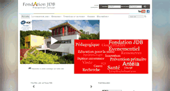 Desktop Screenshot of fondationjdb.org